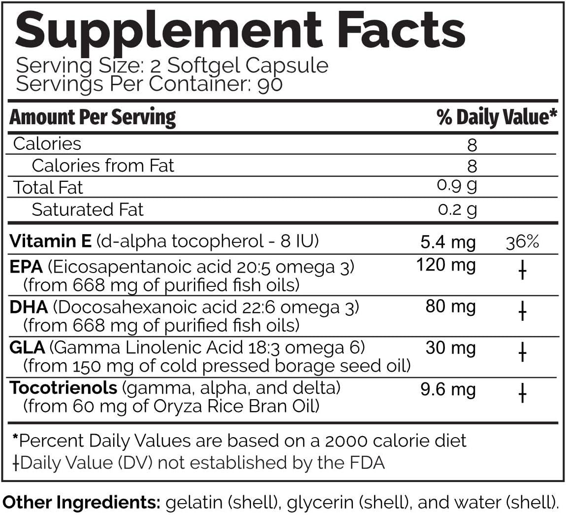 Hank and Brian's Essential Fats Plus E - Omega-3 and Omega-6 Fatty Aci