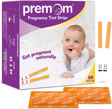 Premom Pregnancy Test Strips - Early Detection Pregnancy Test Kit Powered by Premom Ovulation Predictor APP (50 Count)