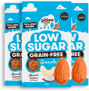 The Paleo Foods Co - Peanut Butter & Dark Chocolate Granola - Using Real Peanut Butter & Whole Grain Oats Vegan, Great Source Of Fiber (1 X 300G Pack)