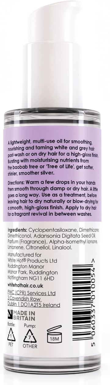 Lifeshine Oil By White Hot, Moisturising Extracts And Nutrients From The Baobab Tree, 50Ml