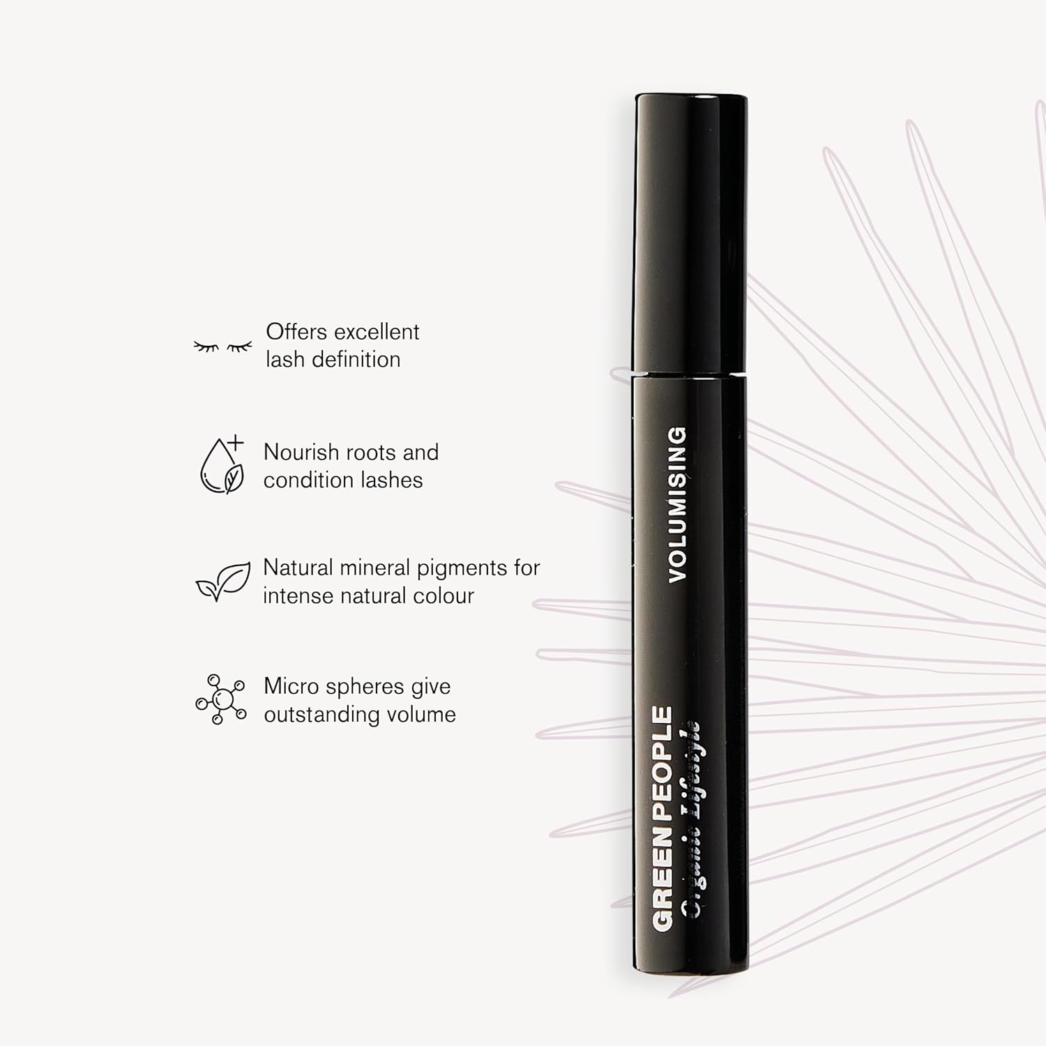 Green People Volumising Mascara - Natural Mascara For Sensitive Eyes - Long Lasting Colour - Pregnancy Safe, Gluten Free, Cruelty Free - Brown, 7Ml