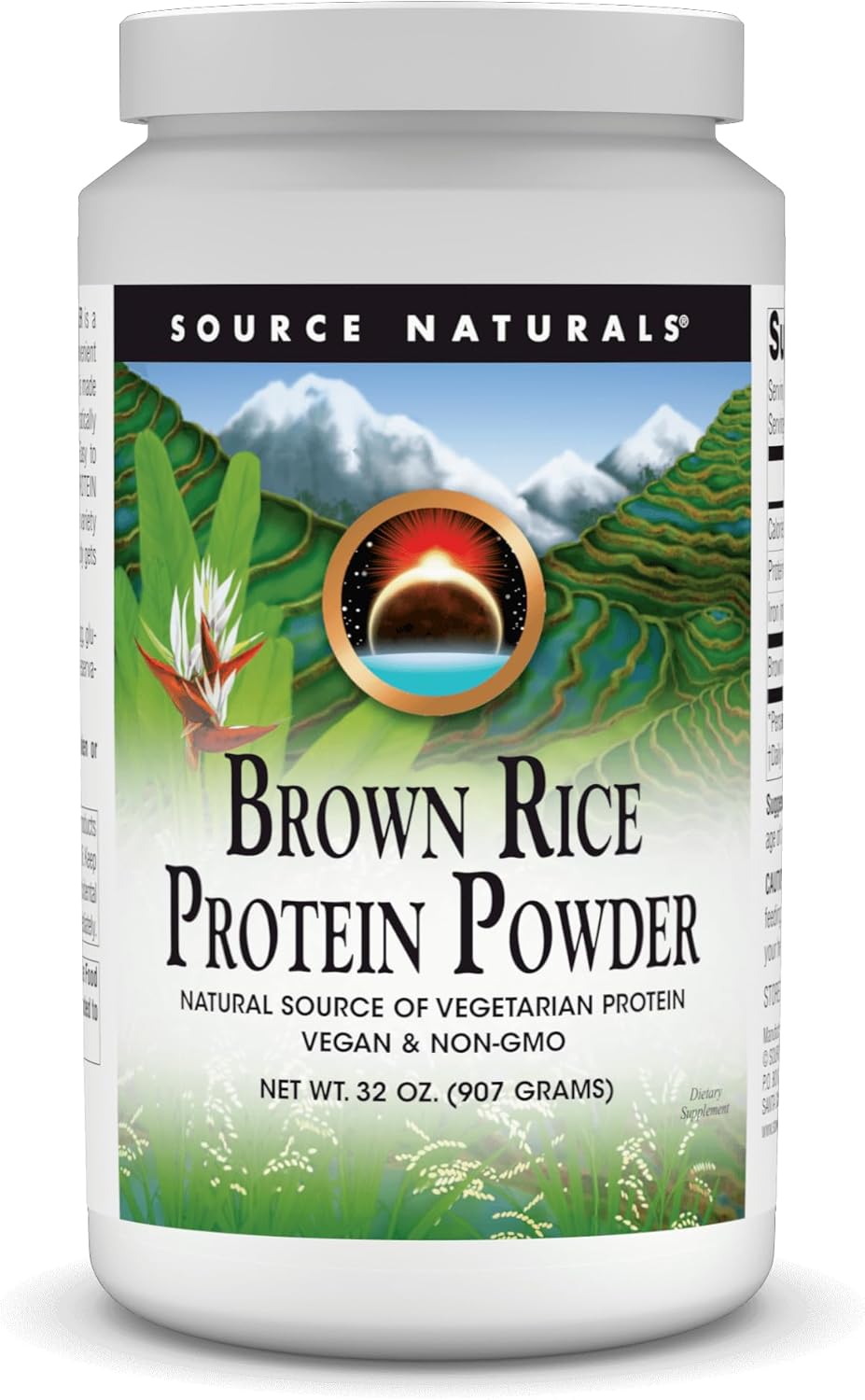 Source Naturals Brown Rice Protein, Vegan & Non-Gmo* - 32 Oz Powder