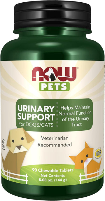 Now Foods Pet Health, Urinary Support Supplement, Formulated For Cats & Dogs, Nasc Certified, 90 Chewable Tablets