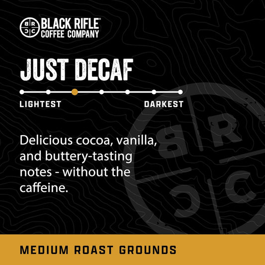 Black Rifle Coffee Company Ground Coffee Medium Roast - Roasted Blend Made From Pure Arabica Beans - Colombian & Brazilian Beans - Veteran Founded & American Made (Vintage Roast, 12Oz Bag)