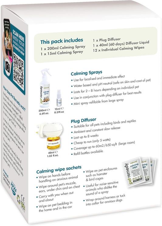 Pet Remedy Natural De-Stress & Calming Kit