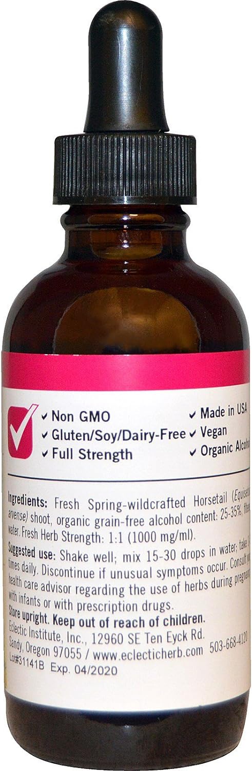 ECLECTIC INSTITUTE Horsetail Extract, 2 fl oz (60 ml) : Grocery & Gourmet Food