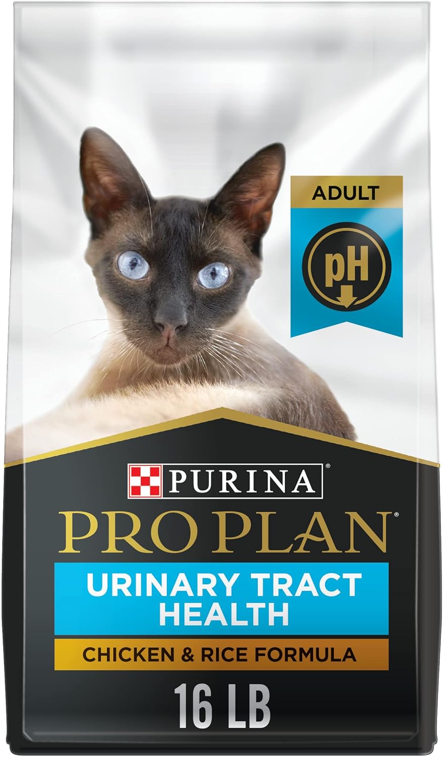 Purina Pro Plan Urinary Tract Cat Food, Chicken and Rice Formula - 16 lb. Bag