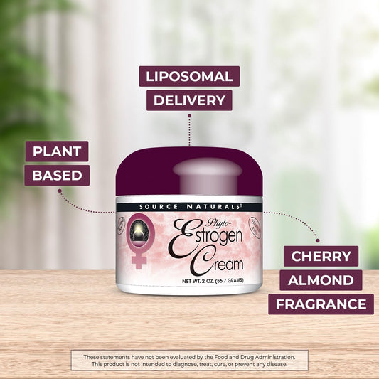 Supersmart - Phyto-Estrogen Cream - With Pomegranate Juice Extract Natural Source Of Oestrone - Liposomal Delivery Ensuring The Best Possible Absorption | Non-Gmo & Gluten Free - 2 Oz/ 56.7G