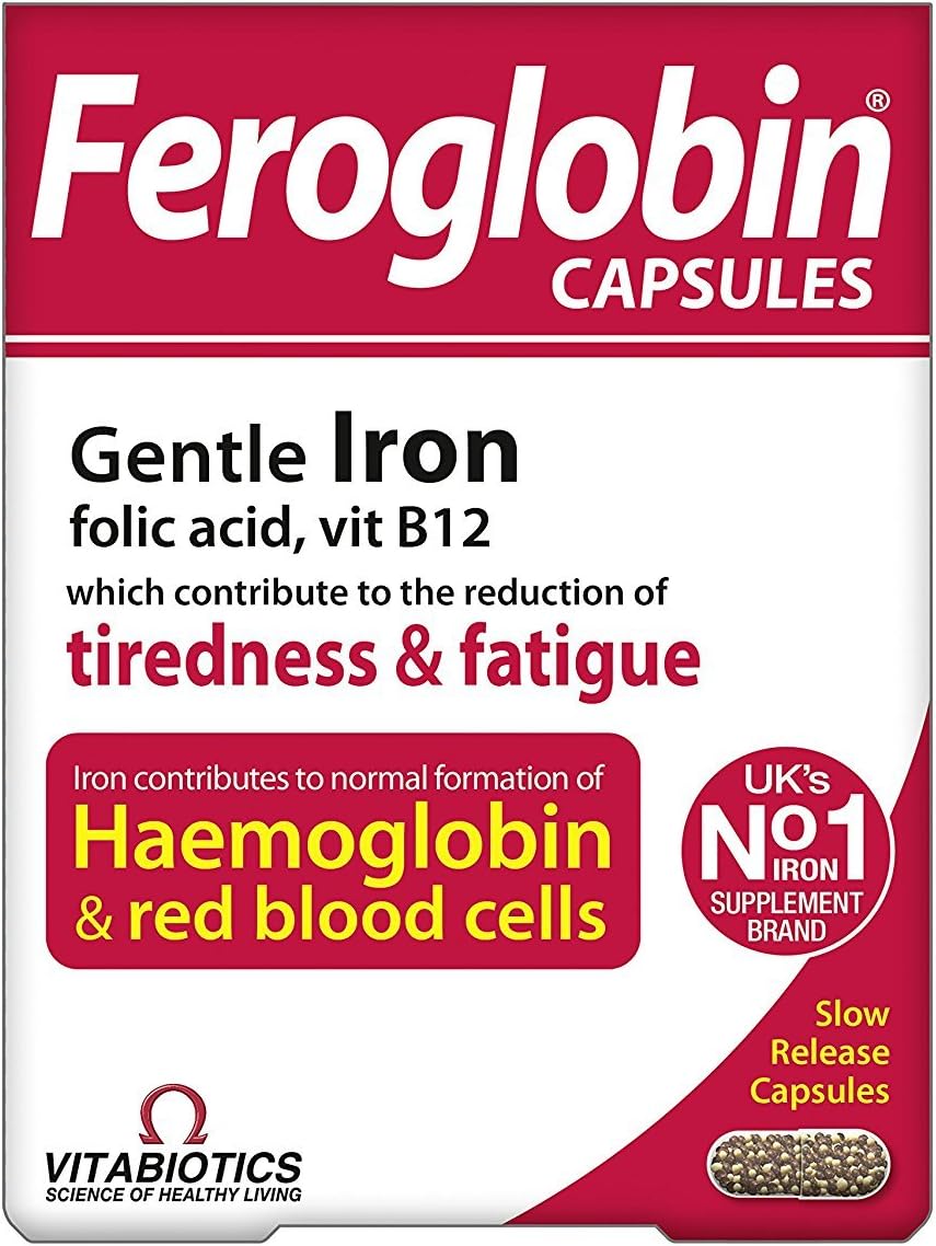 (6 PACK) - Vitabiotics Feroglobin B12 Capsules | 30s |