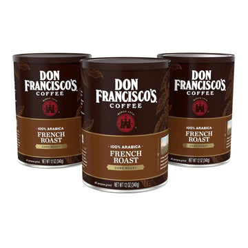 Don Francisco's French Dark Roast Ground Coffee (3 x 12 oz Cans)