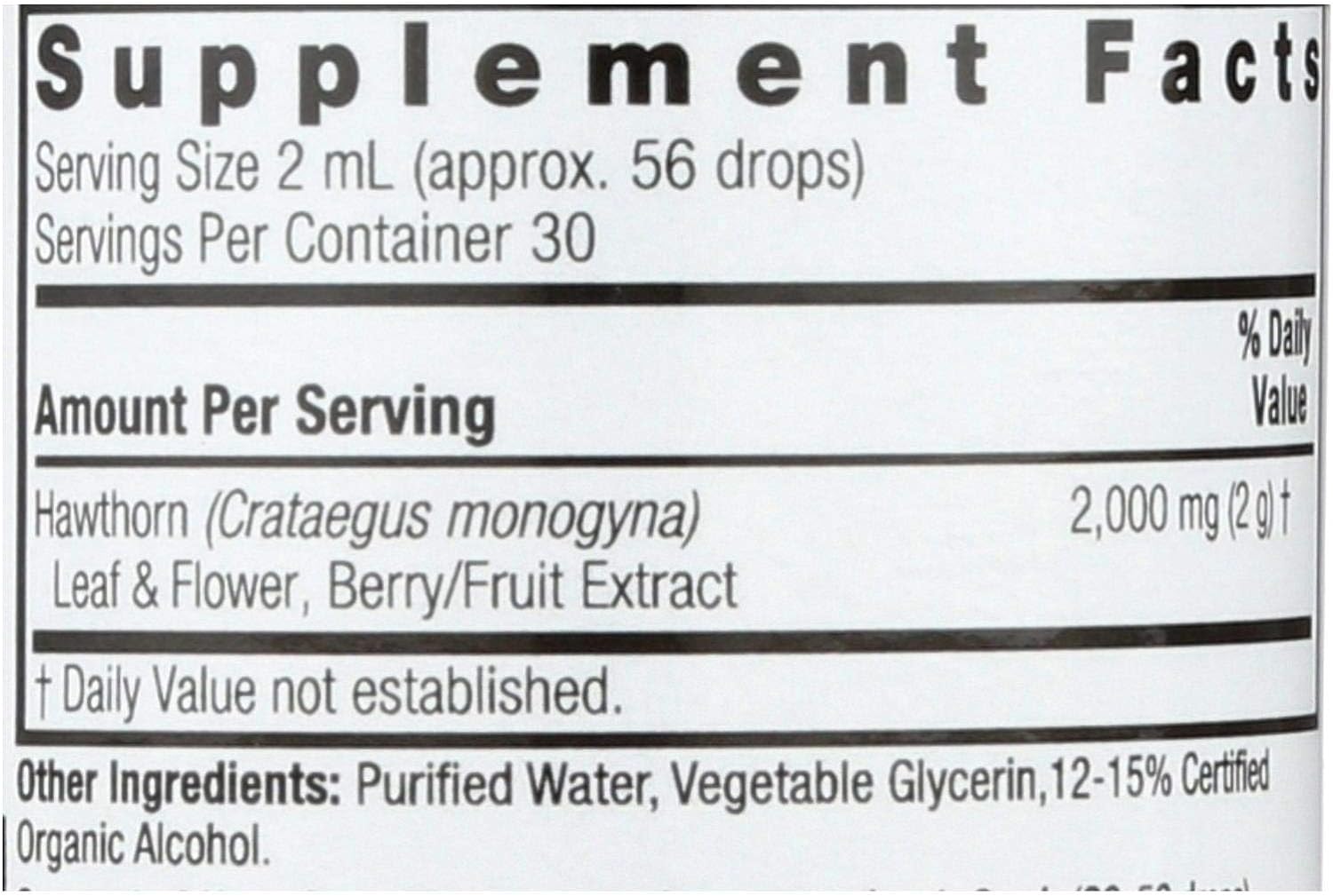 Nature's Answer Hawthorne Berry Herbal Extract Supplement with Organic Alcohol, 2-Fluid Ounces | Promotes Healthy Blood Circulation | Immune System Booster | Improves Cardiovascular Health : Health & Household