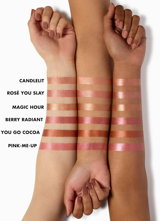 E.L.F. Halo Glow Blush Beauty Wand, Liquid Blush Wand For Radiant, Flushed Cheeks, Infused With Squalane, Vegan & Cruelty-Free, Candlelit