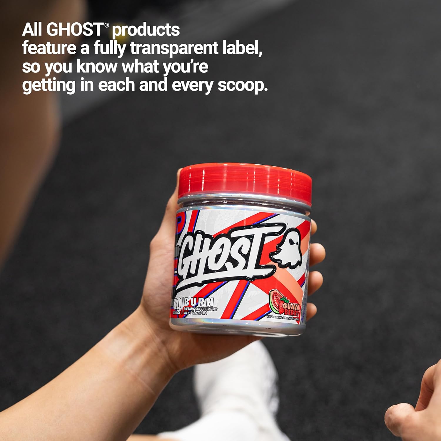 Ghost Burn Weight Management Powder, Guava Berry (60 Servings) - Metabolism & Energy Support Supplement For Men & Women - Natural Caffeine, L-Carnitine & L-Tyrosine - Gluten, Soy & Sugar-Free, Vegan : Health & Household