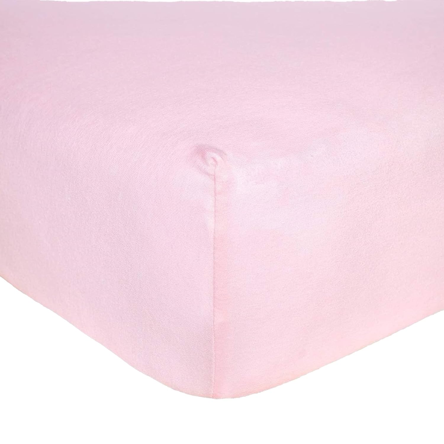 Burts Bees Baby Solid Fitted Crib Sheet Organic Cotton Beesnug - Blossom Pink, Fits Unisex Standard Bed And Toddler Mattress, Infant Essentials, 52 X 28 Inch 1-Pack