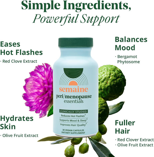 Advanced Menopause Relief Supplement For Women - Promotes Mood, Reduces Hot Flashes & Night Sweats, Enhances Skin Hydration & More | Hormone-Free, Vegan, One A Day, Month Supply