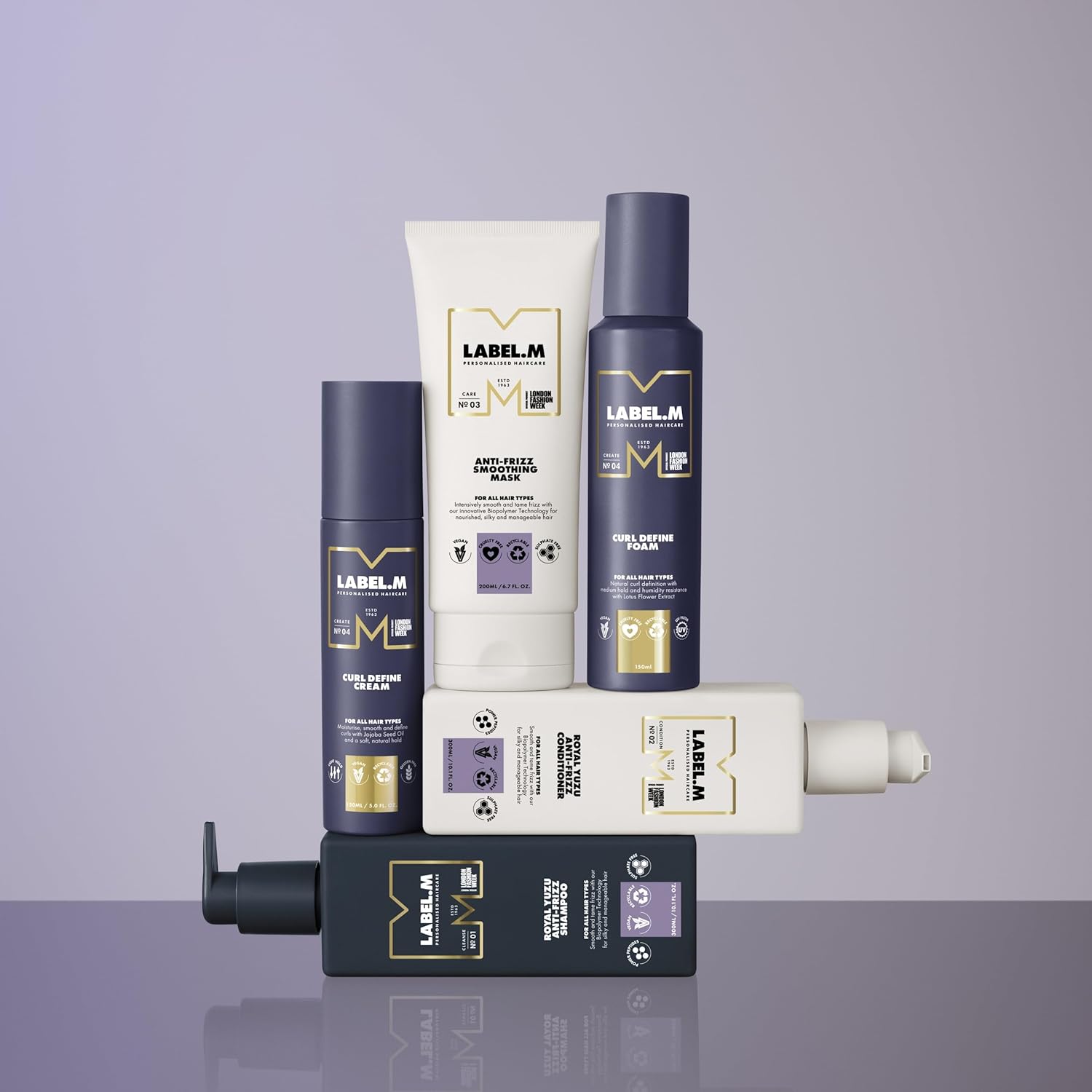 LABEL.M Royal Yuzu Anti-Frizz Conditioner 300ml – With Recyclable Pump : Amazon.co.uk: Beauty