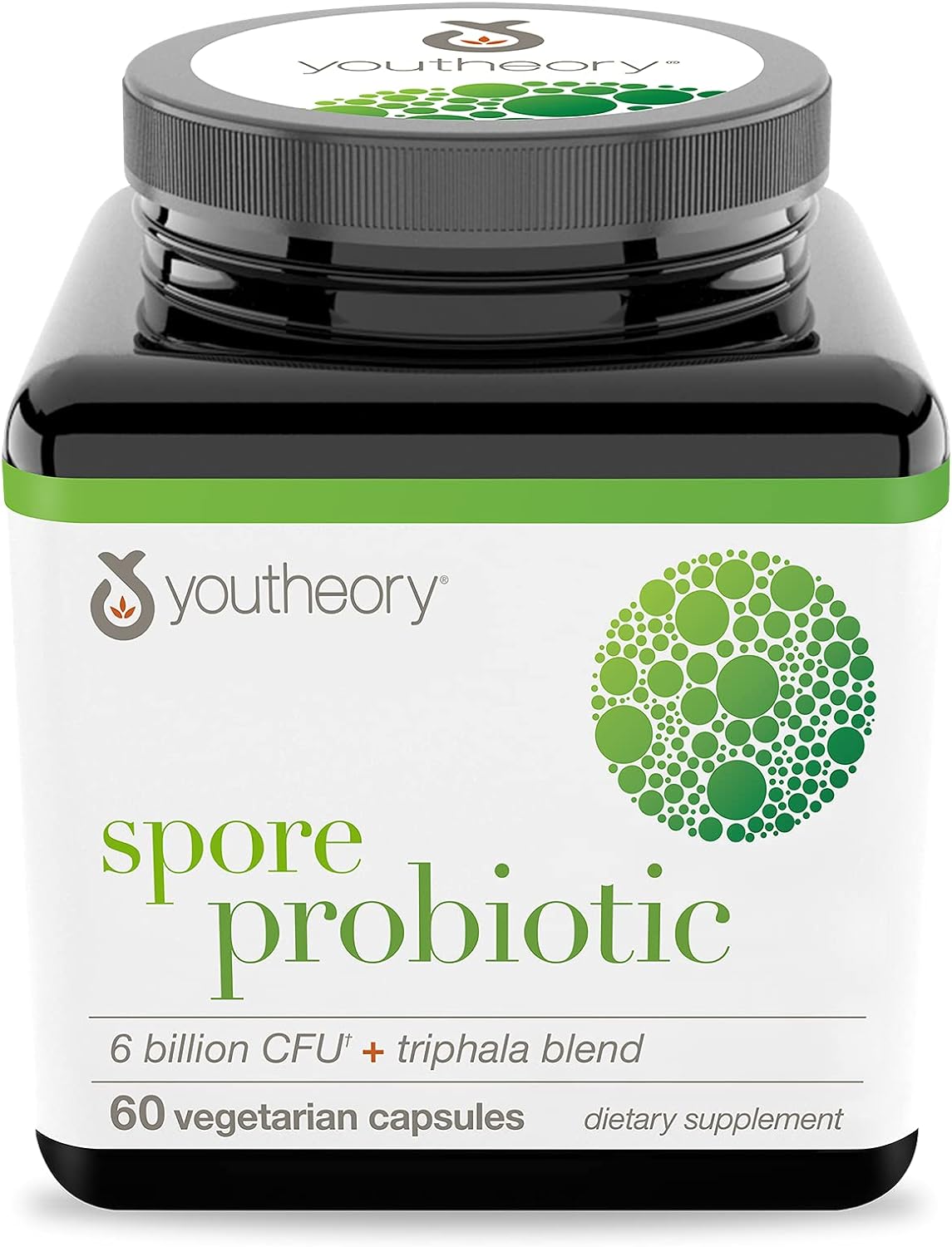 Youtheory Spore Probiotic for Digestive Health, Gluten Free, Dairy Fre
