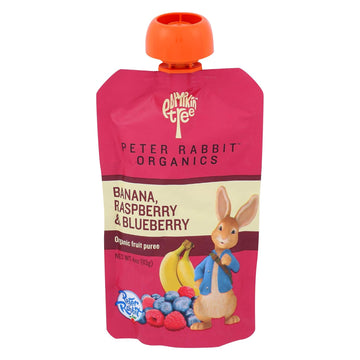 Peter Rabbit Organics Baby Raspberry Banana Blueberry, 4 Oz