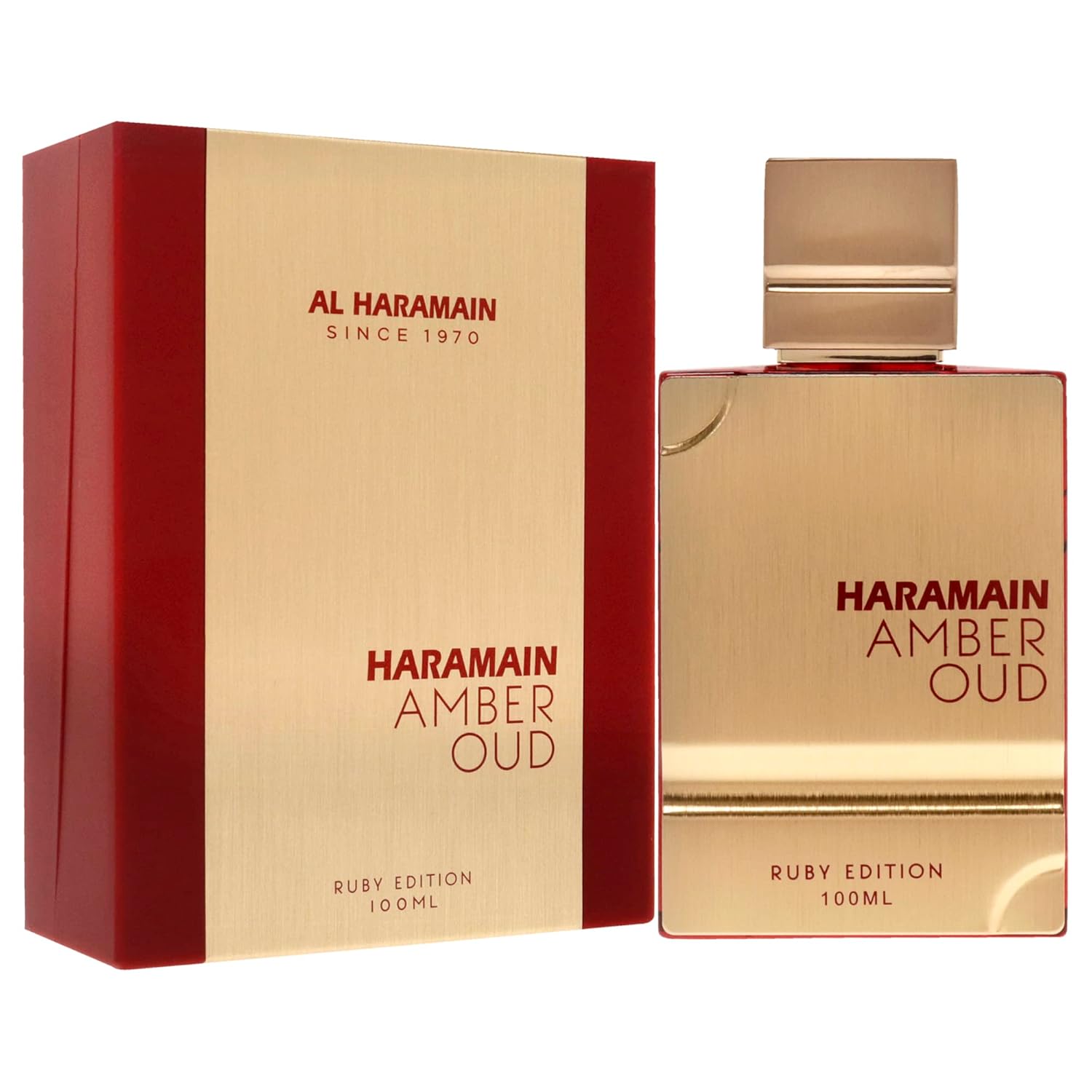 Al Haramain Amber Oud Ruby Edition For Unisex - Arabian Perfume For Women And Men - Long Lasting Woody Floral Fragrance With Notes Of Saffron, Cedar, Jasmine - Arabic Cologne - 3.4 Oz Edp Spray : Beauty & Personal Care