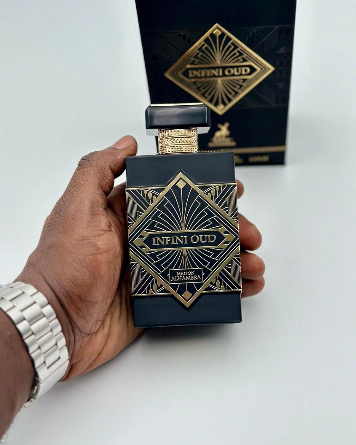 Maison Alhambra Infini Oud For Unisex - 3.4 Oz Edp Spray : Beauty & Personal Care