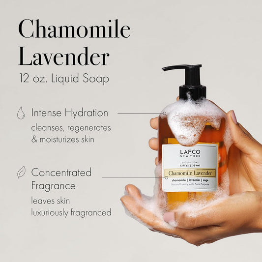 Lafco New York Liquid Soap, Champagne - 12 Oz - Regenerates, Protects & Moisturizes - All Skin Types - Hypoallergenic, Synthetic Free & Cruelty Free - Made In Italy