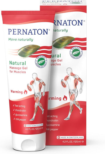 Pernaton Natural Warming Gel For Muscle Massage, Green Lipped Mussel Gel Supports Natural Muscle Relaxation, With Original Perna Extract, 125Ml