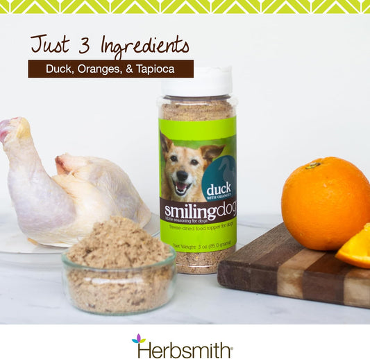 Herbsmith Kibble Seasoning – Freeze Dried Rabbit & Duck – Diy Raw Coated Kibble Mixer - Dog Food Topper For Picky Eaters, 3.8 Oz [Bundle X4 Units]