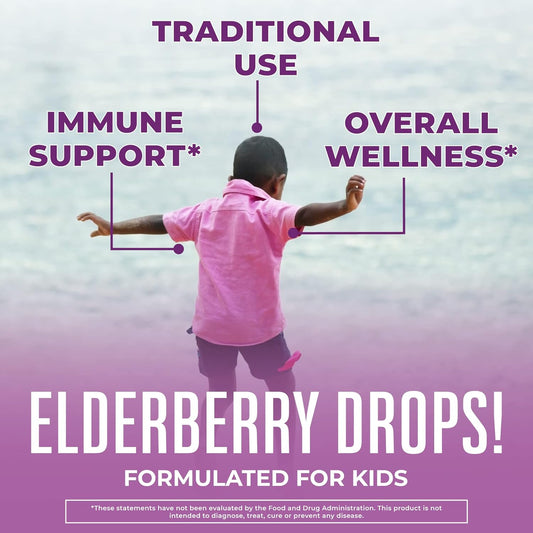 Maryruth Organics Cocomelon Kids Elderberry Syrup, Usda Organic Elderberry, Sugar Free Kids Immune Support Supplement For Ages 4-13 Years, Clean Label Project Verified®, Vegan, Gluten Free, 1 Fl Oz