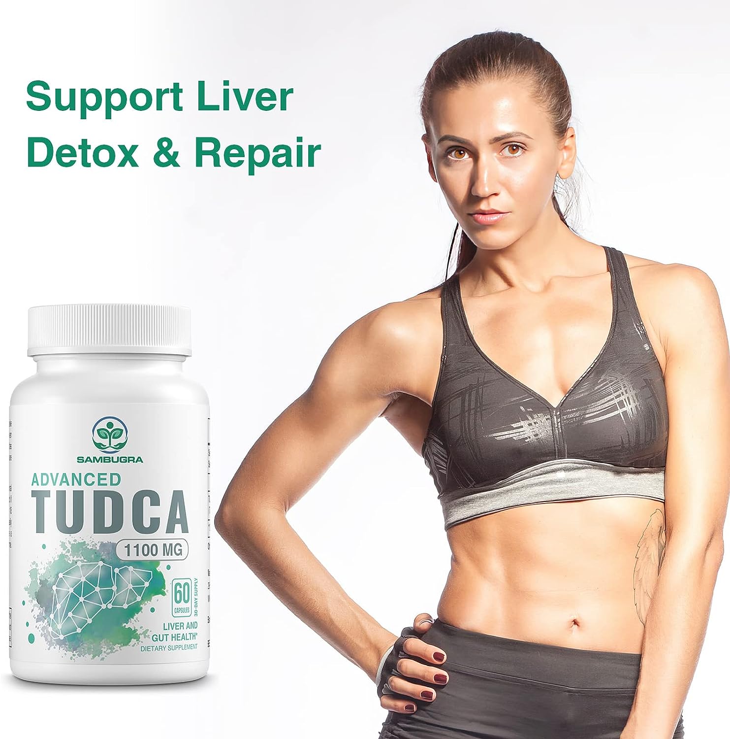 TUDCA Liver Supplements 1100mg, Ultra Strength Bile Salt TUDCA Supplement, Liver Support for Liver Cleanse Detox and Repair, 60 Capsules : Health & Household
