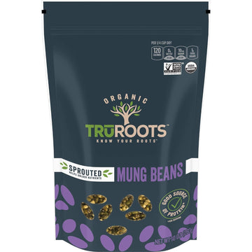TruRoots Organic Sprouted Mung Beans, Certified USDA Organic, Non-GMO Project Verified, 10 Ounces (Pack of 6)
