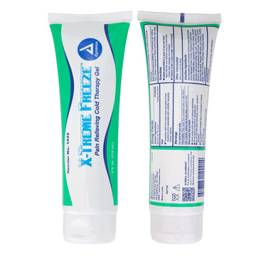 Dynarex X-Treme Freeze Pain Relieving Cold Therapy Gel, Fast-Acting Pain Relief Gel With Cooling Sensation, Used For Minor Aches And Pains, 1 Tube, 4 Oz