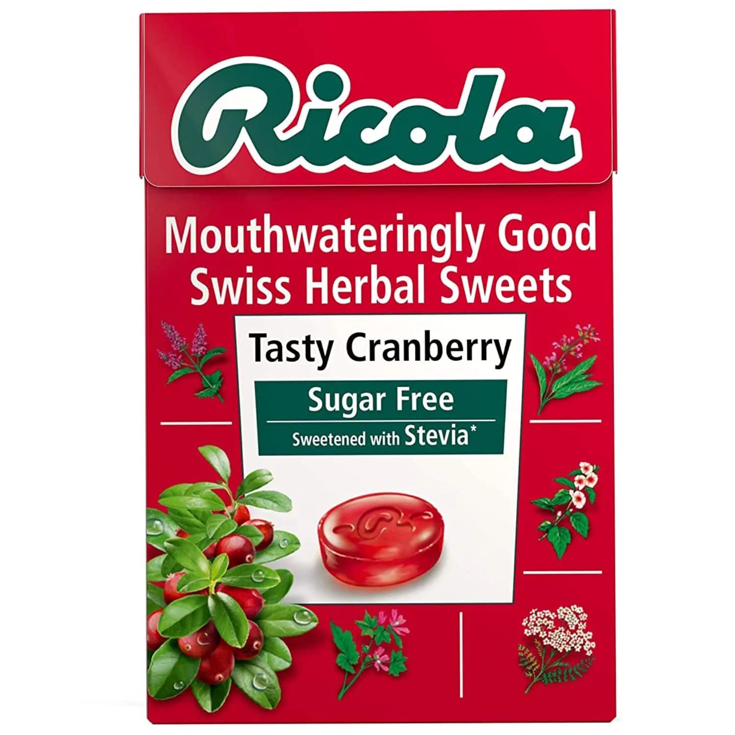 Ricola Cranberry Sf Lenges Box 45G (Pack Of 20 )