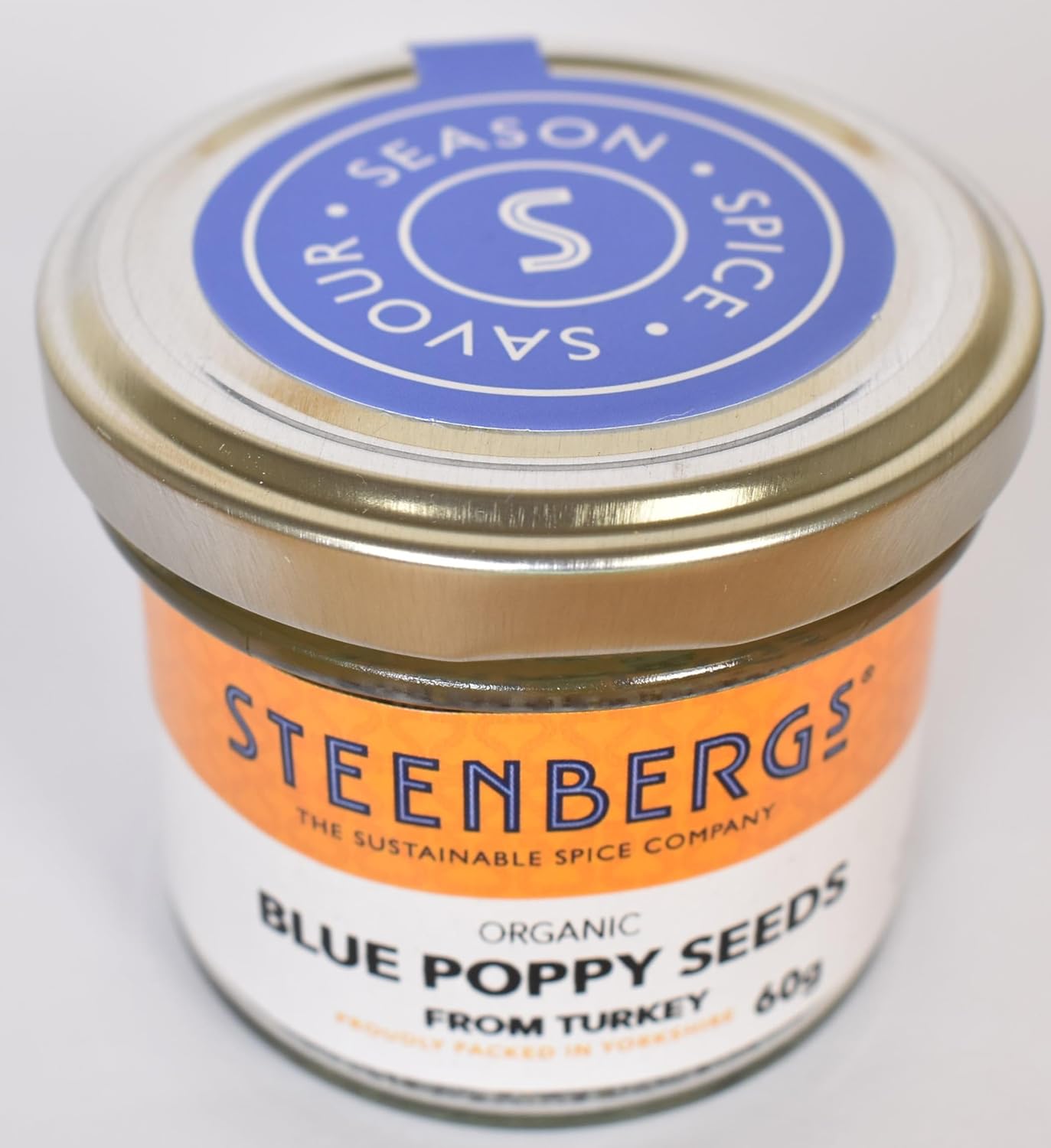 Steenbergs Organic Blue Poppy Seeds 60G Standard Jar