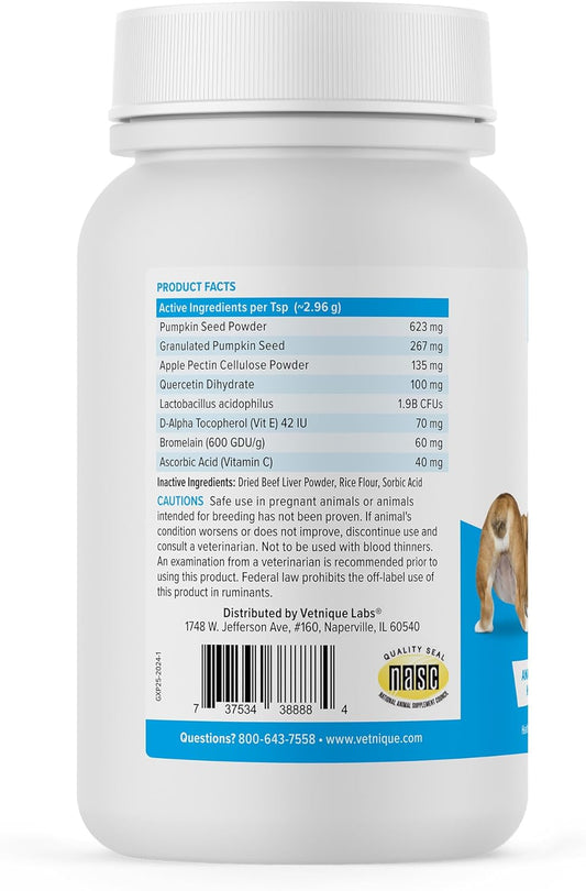 Glandex Dog Fiber Supplement Powder For Anal Glands With Pumpkin, Digestive Enzymes & Dog Probiotics For Digestive Health - Vet Recommended - Boot The Scoot (Beef Liver, 2.5Oz Powder)