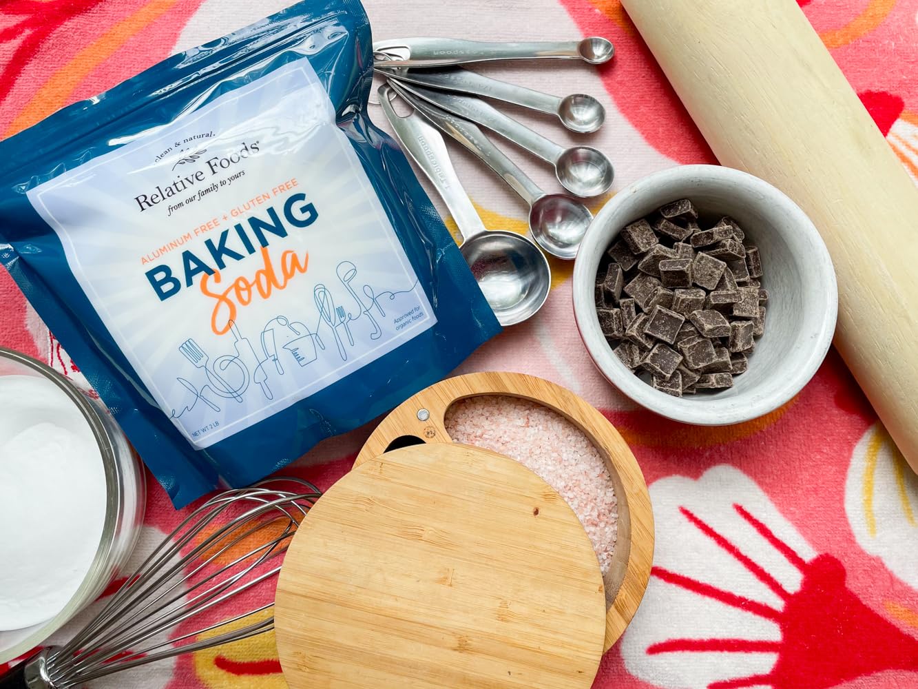 Baking Soda (2 Lbs) For Cooking, Cleaning & More - Gluten Free Sodium Bicarbonate Baking Mix W/No Preservatives - Aluminum Free Pure Bulk Baking Soda For Baking