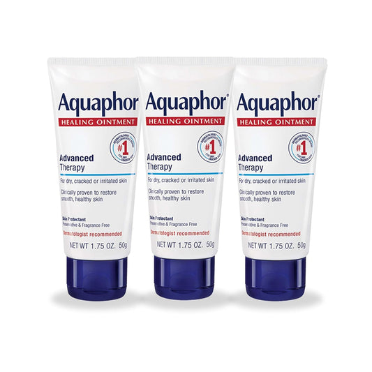 Aquaphor Healing Ointment Advanced Therapy Skin Protectant, Dry Skin Body Moisturizer, 7 Oz Tube