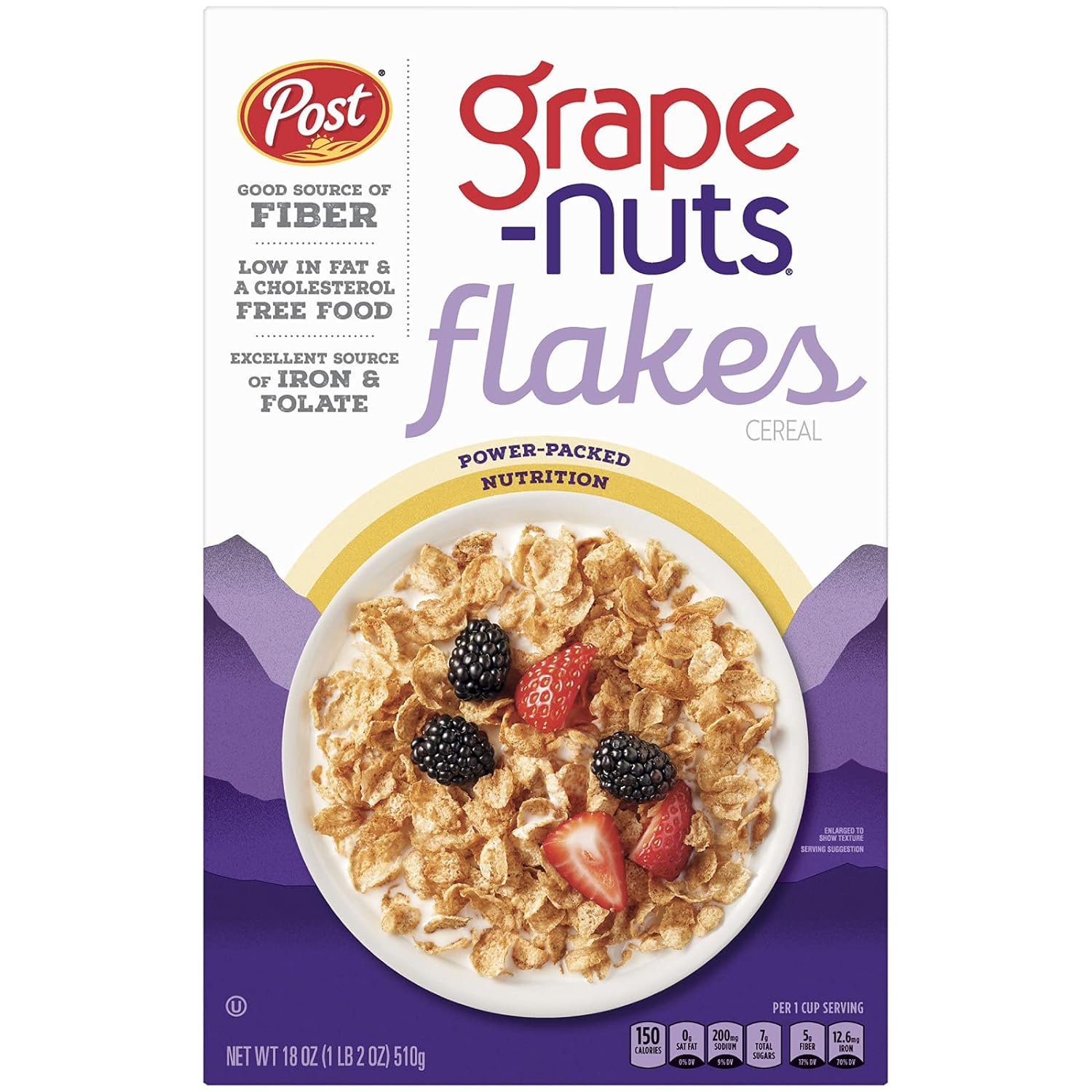 Grape-Nuts Flakes Cereal, 18 oz