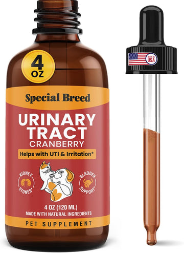 Urinary Tract Infection Treatment For Cats And Dogs - Cranberry Uti Supplement, Kidney And Bladder Support, 4 Oz