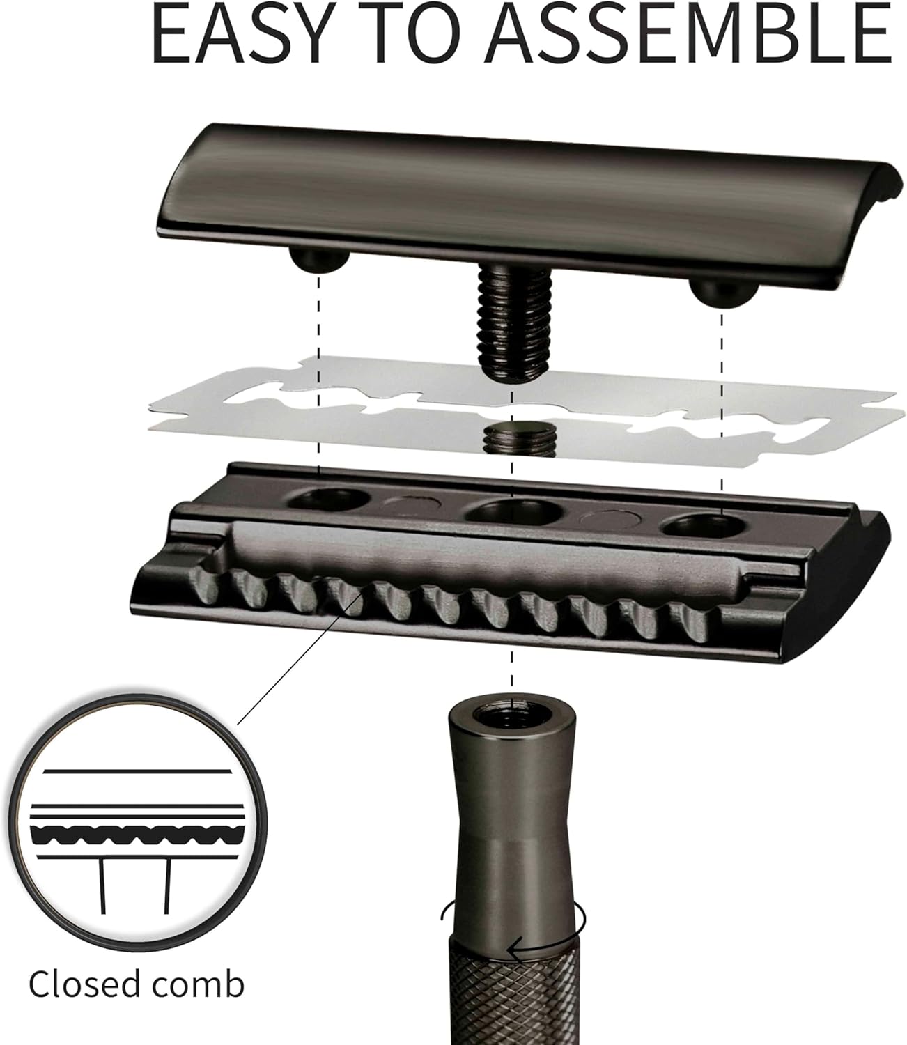 Bambaw Metal Safety Razor for Women - Rose Gold Women’s Razor - No Blade Included : Amazon.co.uk: Health & Personal Care
