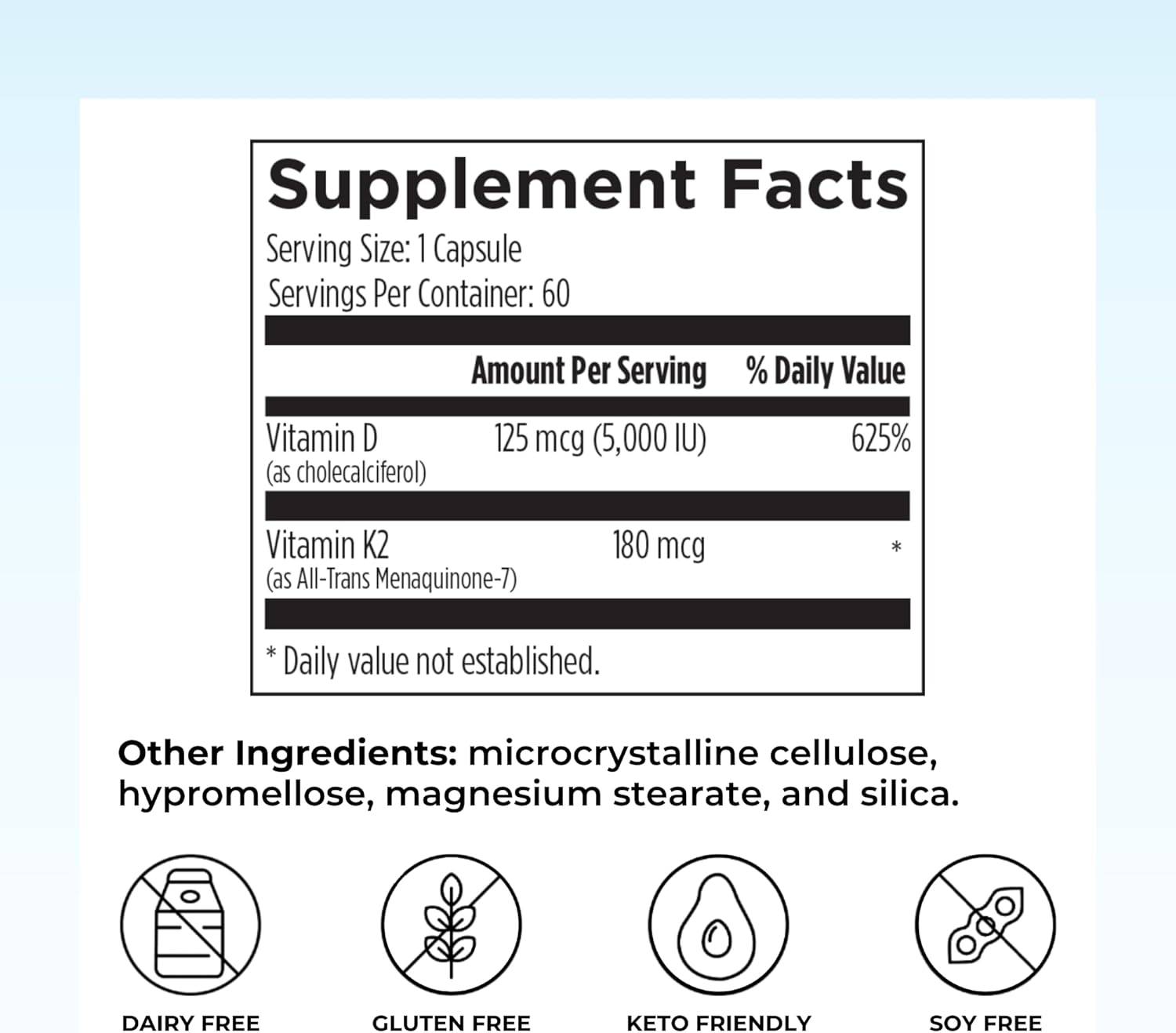 Reignite Wellness By Jj Virgin | Vitamin D Plus | Relevant Serving Of 5000 Iu, Highly Absorbable Vitamin D + Vitamin K1 & K2 | Gg Supplement For Immune Health | Bone And Heart Supplement | 60 Softgels