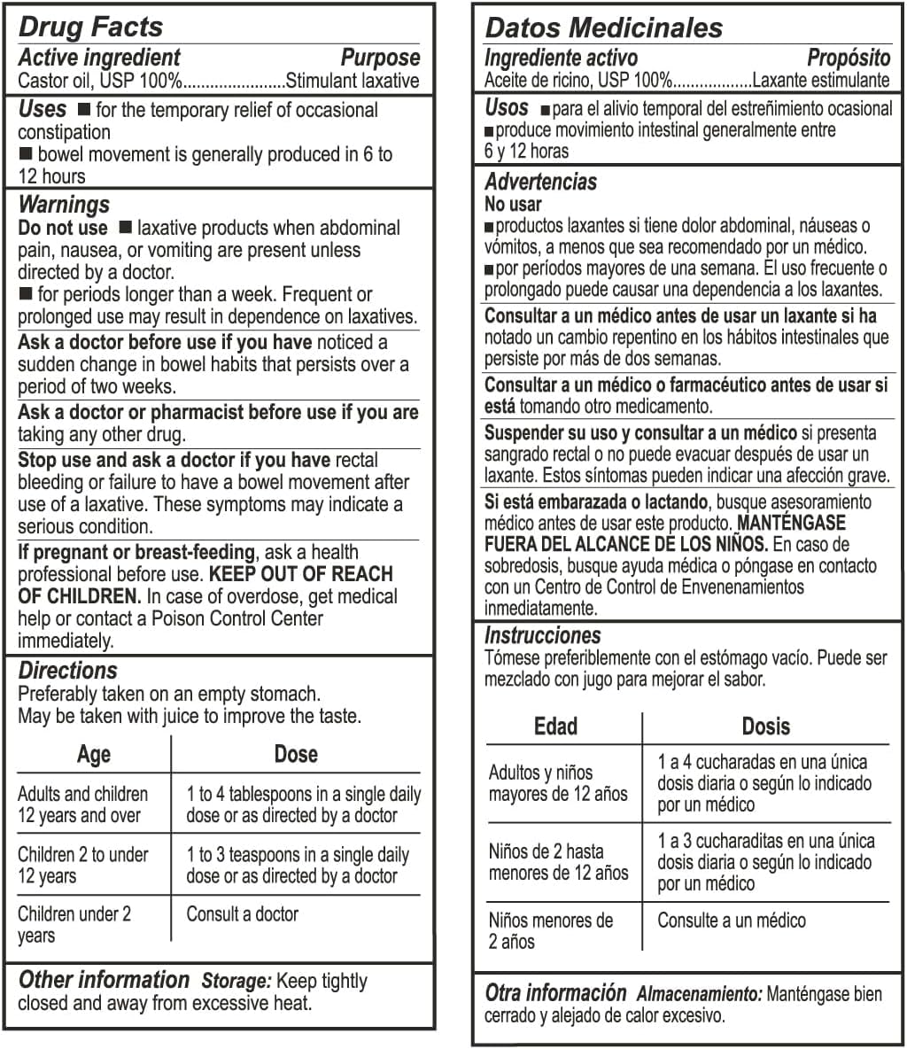 De La Cruz Castor Oil - 100% Pure Castor Oil For Hair, Skin, Eyelashes, And Eyebrows - Usp Grade, 2 Fl Oz (6 Bottles) : Laxatives : Beauty & Personal Care