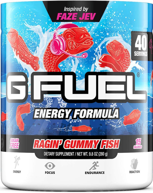 G Fuel Faze Jev Sugar Free Energy Powder, 9.8 Oz (40 Servings)