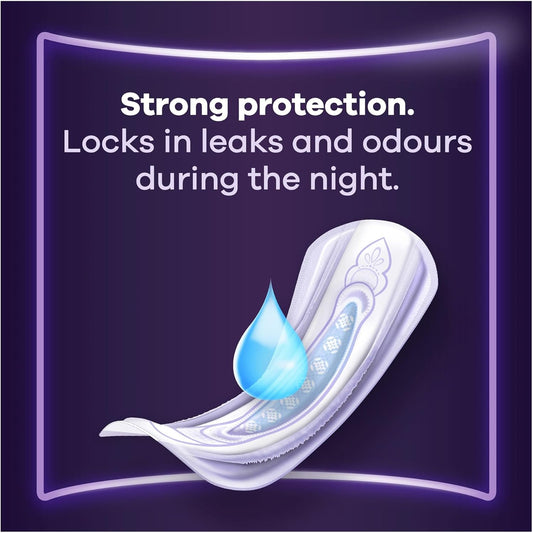 Always Discreet Incontinence Pads Women, Ultimate Night, Absorbency 8, 48 Sanitary Towels (12 X 4), Extra Secure Bladder Weakness, Odour Neutraliser