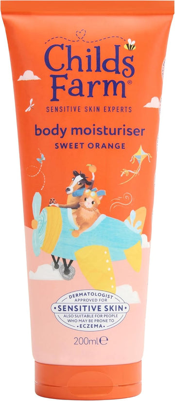 Childs Farm Kids Moisturiser, Sweet Orange | Soothing, Moisturising & Hydrating | Suitable For Dry, Sensitive Skin, 200Ml (Pack Of 2)