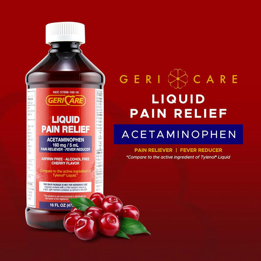 16 Oz Bottle Acetaminophen Cherry Flavored Liquid