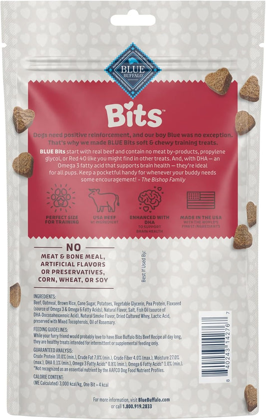 Blue Buffalo Bits Soft Dog Treats For Training, Made With Natural Ingredients & Enhanced With Dha, 11-Oz. Bag