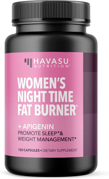 Night Time Fat Burner For Women | Weight Loss And Sleep Support Blend With Apigenin 50Mg | Metabolism Booster And Appetite Suppressant For Weight Loss | 4 Month Supply Weight Loss Pills For Women