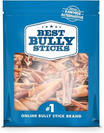 Best Bully Sticks Jumbo Bully Bites, 10 Oz - All-Natural, Single-Ingredient, Rawhide Free Beef Dog Treat Chews