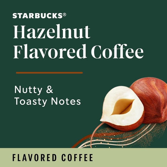 Starbucks Medium Roast Ground Coffee — Hazelnut — 6 bags (11 oz. each)