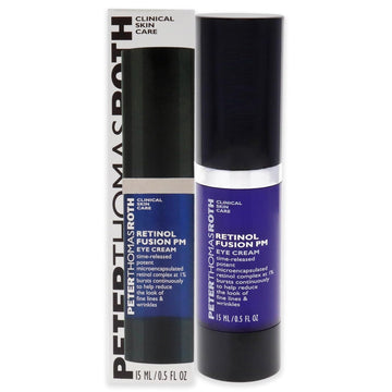 Peter Thomas Roth Retinol Fusion Pm Eye Cream, 1% Microencapsulated Retinol Complex For Fine Lines, Wrinkles, Darkness And Puffiness, Night Cream For Eyes